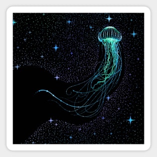 Starry jellyfish - Colored Magnet